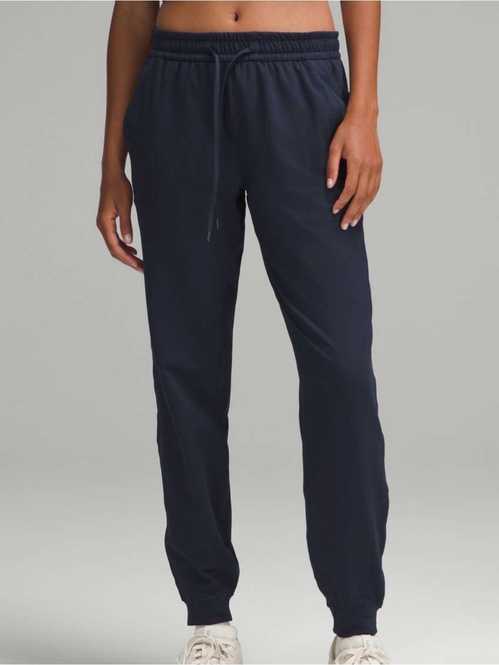 Lululemon Soft Jersey Classic-Fit Mid-Rise Jogger True Navy Women Sz 4
